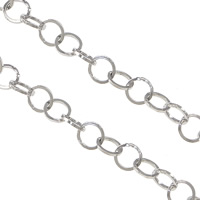 Stainless Steel Circle Chain, 316 Stainless Steel, round link chain original color 