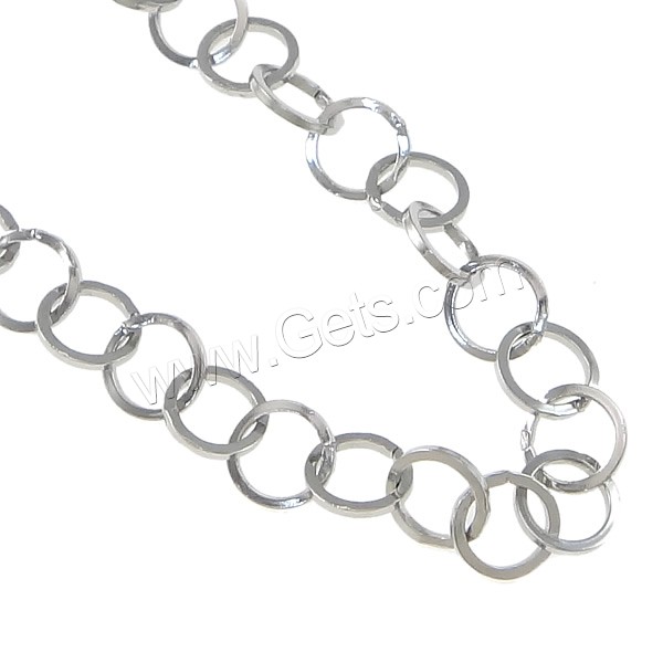Нержавеющая сталь круг цепи, Нержавеющая сталь 316, цепь из круглых кольц & разный размер для выбора, оригинальный цвет, продается м