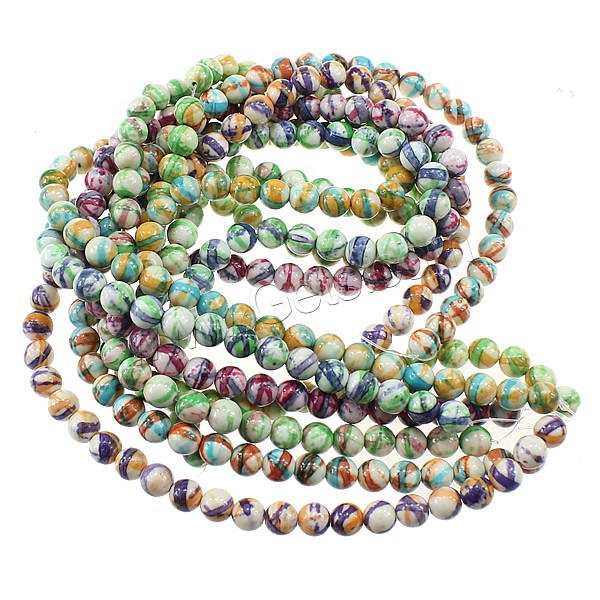 Rain Flower Stone Beads, synthetic, different size for choice, more colors for choice, Hole:Approx 1mm, Length:Approx 15.5 Inch, Sold By Strand