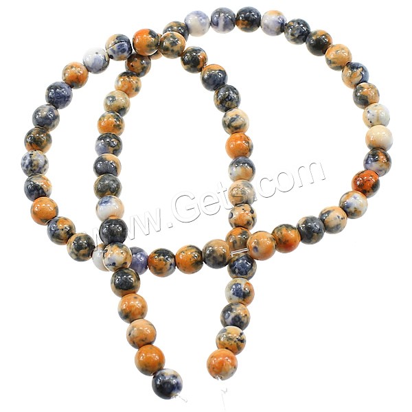 Rain Flower Stone Beads, Round, synthetic, different size for choice, more colors for choice, Hole:Approx 2mm, Length:Approx 15.7 Inch, Sold By Strand