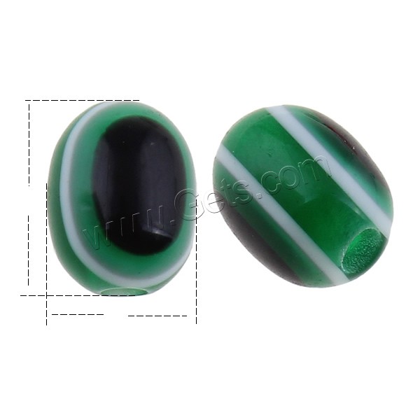 Böses Auge Harz Perlen, blöser Blick, verschiedene Größen vorhanden, keine, Bohrung:ca. 1-2mm, 1000PCs/Tasche, verkauft von Tasche