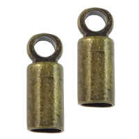 Brass End Cap, Tube, plated Approx 2.5mm,1.5mm 