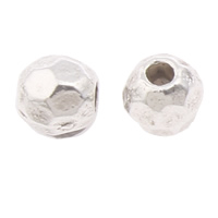 Zinc Alloy Jewelry Beads, Drum, plated, faceted lead & cadmium free Approx 1mm, Approx 