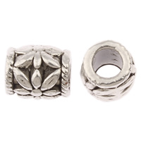 Zinc Alloy Jewelry Beads, Drum, plated lead & cadmium free Approx 3.5mm, Approx 