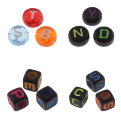 Acrylic Alphabet Beads