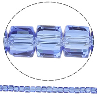 Perles de cristal cubiques, cube, facettes, plus de couleurs à choisir Environ 1mm Environ 29.1 pouce  Vendu par sac
