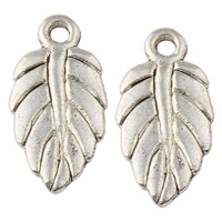 Zinc Alloy Leaf Pendants, plated lead & cadmium free Approx 2mm, Approx 