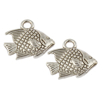 Zinc Alloy Animal Pendants, Fish, plated lead & cadmium free Approx 2mm, Approx 