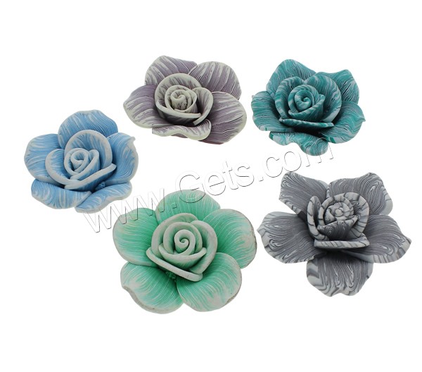 Flower Polymer Clay Beads, handmade, different size for choice, more colors for choice, Hole:Approx 1-1.5mm, 1000PCs/Bag, Sold By Bag