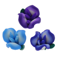 erles fimo en fleur, argile de polymère, fait à la main, plus de couleurs à choisir, 12mm Environ 1-1.5mm Vendu par sac