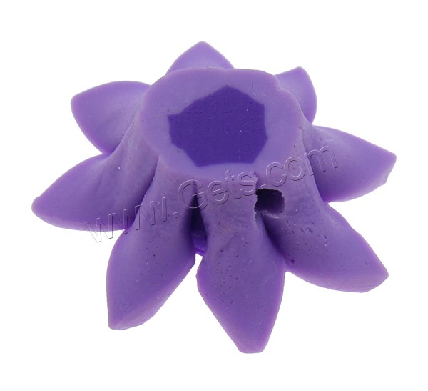 Granos de arcilla de polímero flor, Arcilla polimero, hecho a mano, diverso tamaño para la opción, más colores para la opción, agujero:aproximado 1-1.5mm, 1000PCs/Bolsa, Vendido por Bolsa