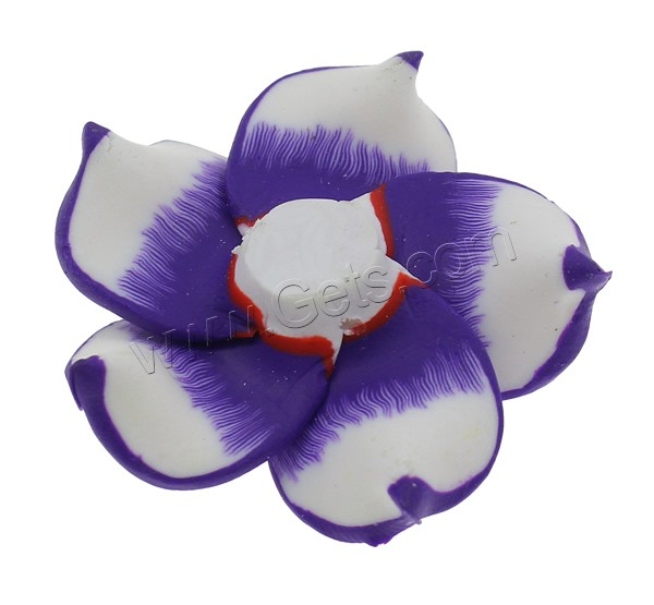 erles fimo en fleur, argile de polymère, fait à la main, normes différentes pour le choix, plus de couleurs à choisir, Trou:Environ 1-1.5mm, 1000PC/sac, Vendu par sac