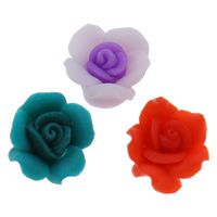 Цветочные бусины из полимерной глины, полимерный клей, Форма цветка, Связанный вручную, разный размер для выбора, Много цветов для выбора, отверстие:Приблизительно 1-1.5mm, 1000ПК/сумка, продается сумка