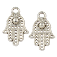 Zinc Alloy Hamsa Pendants, plated, Islamic jewelry lead & cadmium free Approx 2mm, Approx 