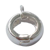 Brass Loop Bail, Donut, plated 