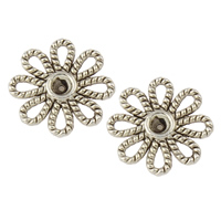 Zinc Alloy Cabochon, Flower, plated, flat back lead & cadmium free Inner Approx 2mm, Approx 