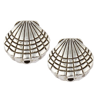 Zinc Alloy Jewelry Beads, Shell, plated lead & cadmium free Approx 1mm, Approx 