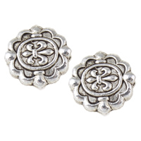 Zinc Alloy Flower Beads, plated lead & cadmium free Approx 1mm, Approx 