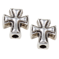 Zinc Alloy Jewelry Beads, Cross, plated lead & cadmium free Approx 1.5mm, Approx 