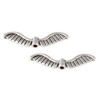 Zinc Alloy Angel Wing Beads lead & cadmium free Approx 1mm, Approx 