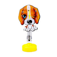 Table Watch Decoration, PC Plastic, with Zinc Alloy, Dog, platinum color plated, approx 140mm 