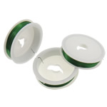 Messing Draht, mit Kunststoffspule, Elektrophorese, grün, 0.5mm, 10PCs/Tasche, 9m/PC, verkauft von Tasche