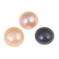 Half Drilled Cultured Freshwater Pearl Beads, Dome, half-drilled Grade AA, 5-5.5mm Approx 0.8mm 