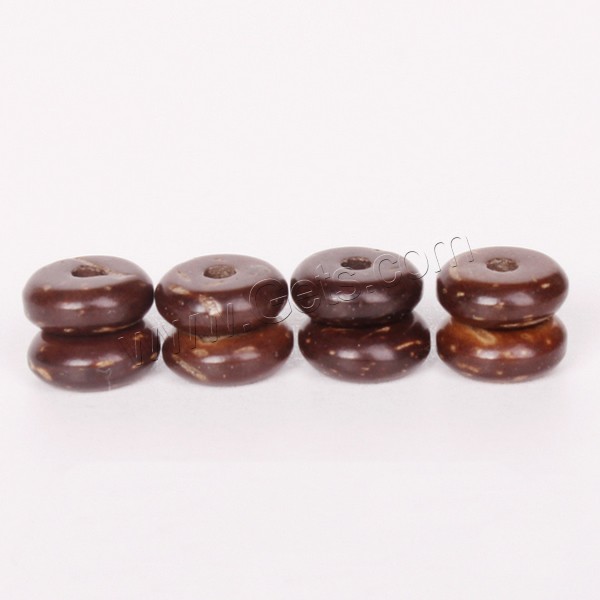 Coconut Beads, Coco, Flat Round, natural, different size for choice, Sold By PC