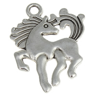 Zinc Alloy Animal Pendants, Horse, plated lead & cadmium free Approx 1.5mm, Approx 