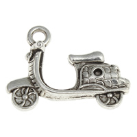 Vehicle Shaped Zinc Alloy Pendants, Motorcycle, plated lead & cadmium free Approx 1.5mm, Approx 