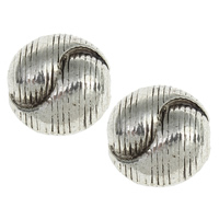 Zinc Alloy Jewelry Beads, Oval, plated lead & cadmium free Approx 1.5mm, Approx 