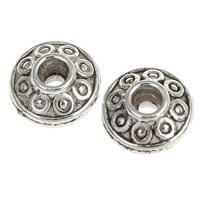 Zinc Alloy Jewelry Beads, Rondelle, plated lead & cadmium free Approx 1mm, Approx 