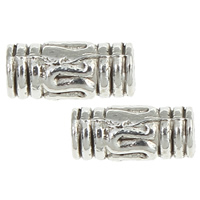 Zinc Alloy Jewelry Beads, Tube, plated lead & cadmium free Approx 1.5mm, Approx 