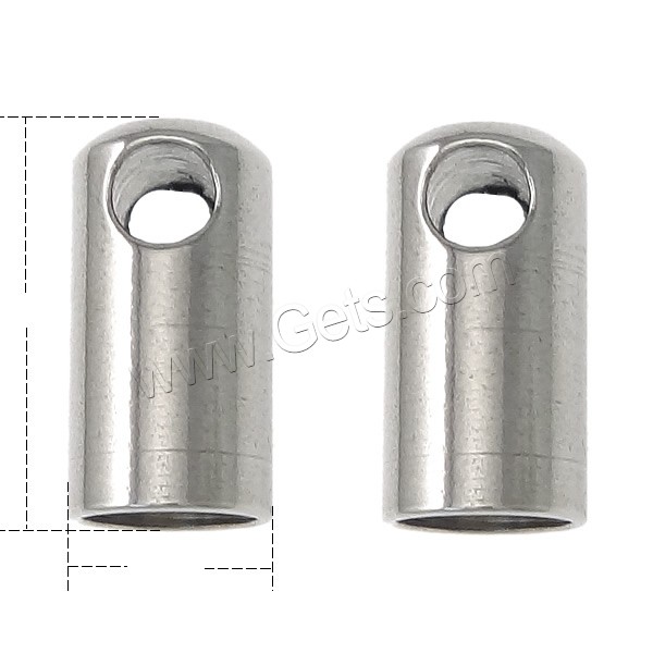Stainless Steel End Caps, Column, different size for choice, original color, Sold By PC
