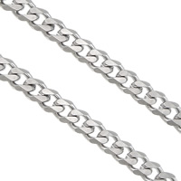 Stainless Steel Curb Chain, original color 