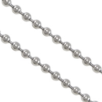 Stainless Steel Ball Chain, original color, 1.2mm 