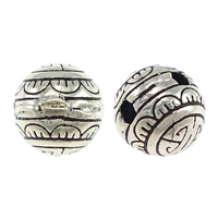 Thailand Sterling Silver Beads, Round, 8mm Approx 1.5mm 