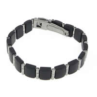 Stainless Steel Chain Bracelets, plated, 11mm Approx 7.5 Inch 