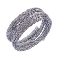 304 Stainless Steel Mesh Bracelet , original color Inch 