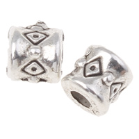 Zinc Alloy Jewelry Beads, Column, plated lead & cadmium free Approx 1.5mm, Approx 