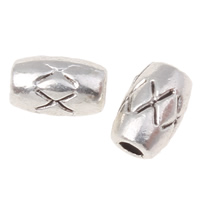 Zinc Alloy Jewelry Beads, Tube, plated lead & cadmium free Approx 1mm, Approx 