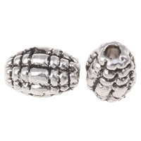 Zinc Alloy Jewelry Beads, Oval, plated lead & cadmium free Approx 1mm, Approx 