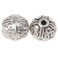 Zinc Alloy Jewelry Beads, Drum, plated lead & cadmium free Approx 1mm, Approx 