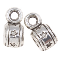Zinc Alloy Bail Beads, Rondelle, plated, with star pattern lead & cadmium free Approx 2mm, 2.5mm, Approx 