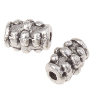 Zinc Alloy Jewelry Beads, Tube, plated lead & cadmium free Approx 1mm, Approx 