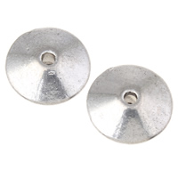 Zinc Alloy Flat Beads, Bicone, plated lead & cadmium free Approx 1mm, Approx 