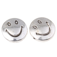 Zinc Alloy Flat Beads, Smiling Face, plated lead & cadmium free Approx 0.5mm, Approx 