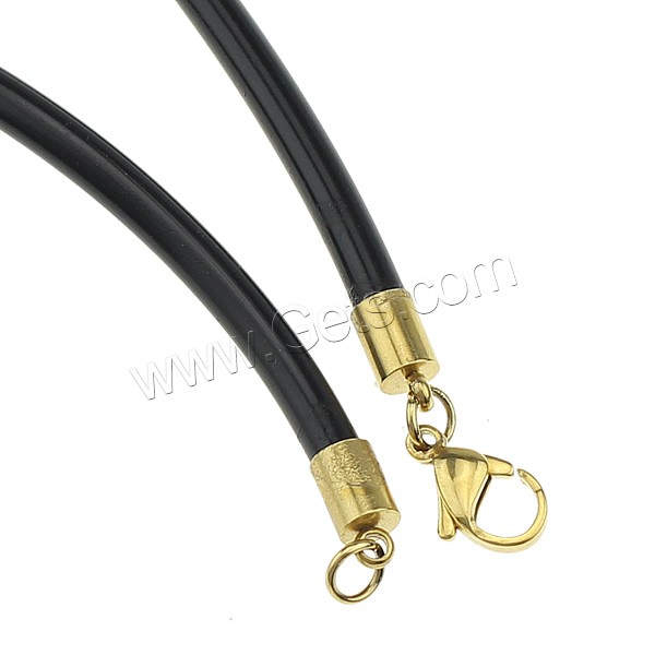 PU Leather Necklace Cord, stainless steel lobster clasp, plated, different length for choice, more colors for choice, 1.5mm, Sold By Strand