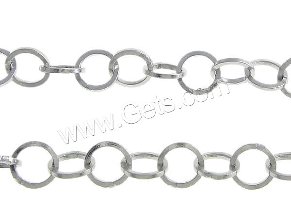 Stainless Steel Circle Chain, round link chain, original color, Approx 100m/Lot, Sold By Lot