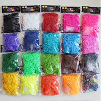 Loom Bands, Rubber, with plastic C clasp or S clasp & attachted crochet hook & DIY & for children 2mm 
